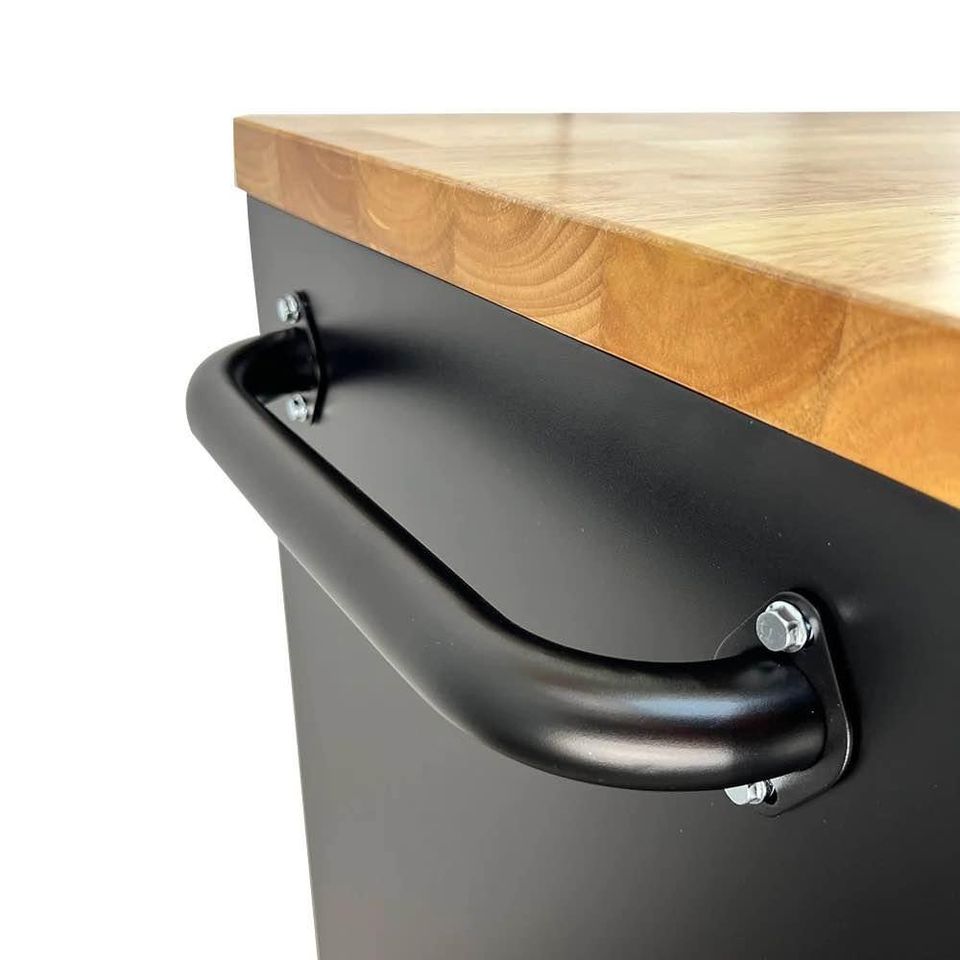 61" Black Powder-Coated Steel Tool Chest – 9-Drawer Adjustable Height