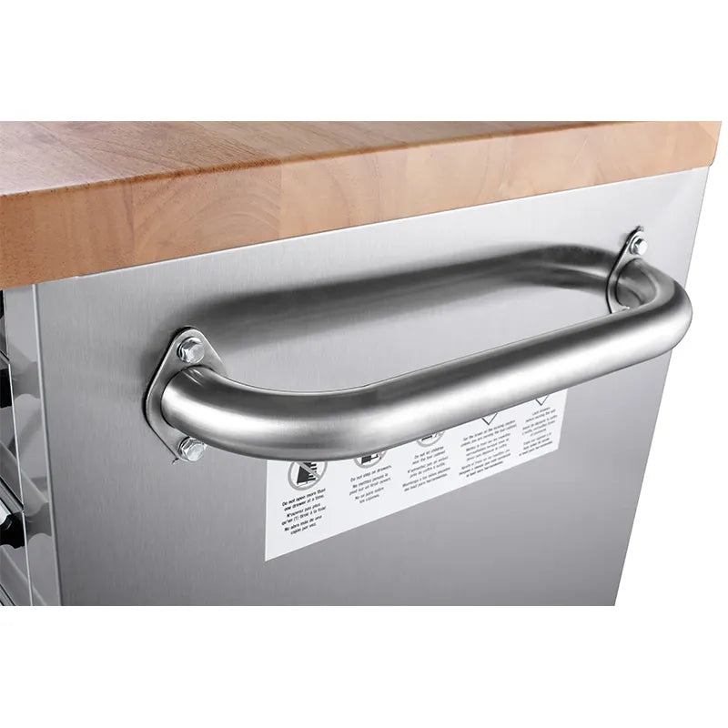 55" Brushed Stainless Steel Tool Chest – 10-Drawer Storage Solution