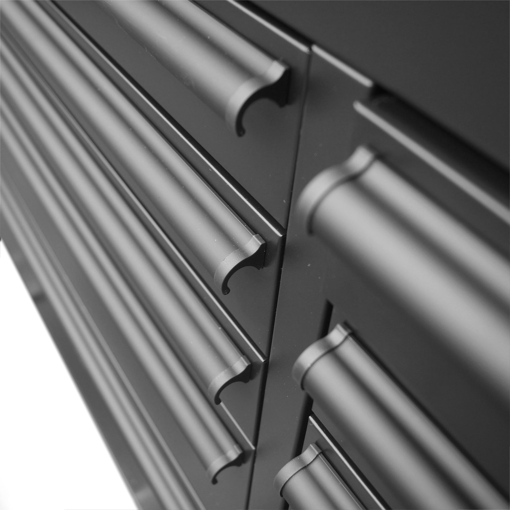 61" Black Powder-Coated Steel Tool Chest – 9-Drawer Adjustable Height