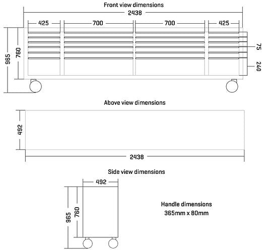 96" Stainless Steel Tool Chest – 24-Drawer Storage Solution