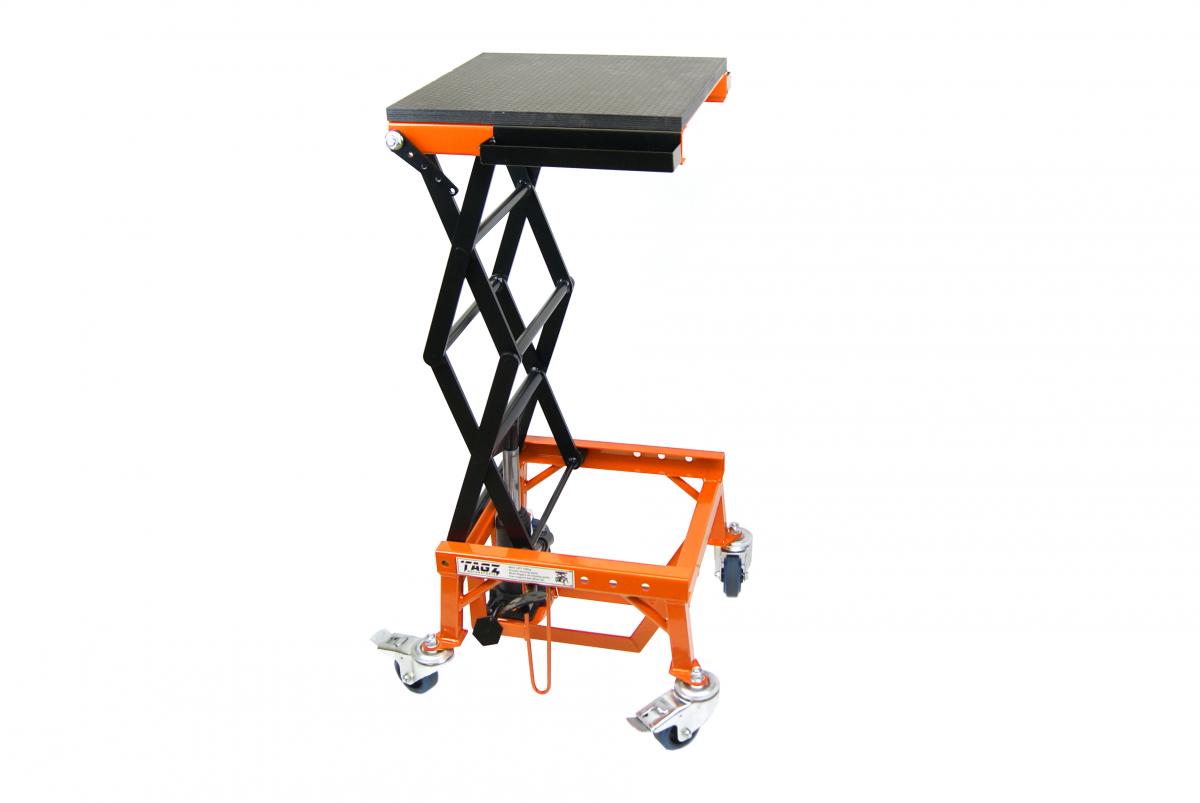 Heavy Duty 150kg Hydraulic Scissor Lift Stand With Wheels