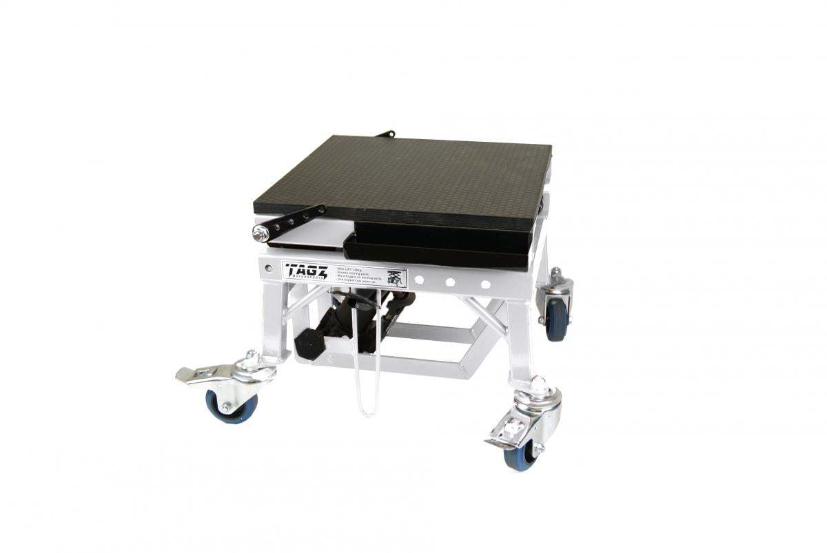 Heavy Duty 150kg Hydraulic Scissor Lift Stand With Wheels