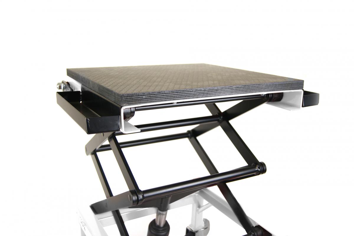 Heavy Duty 150kg Hydraulic Scissor Lift Stand With Wheels