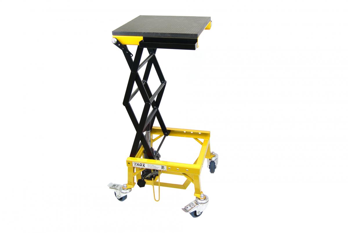 Heavy Duty 150kg Hydraulic Scissor Lift Stand With Wheels