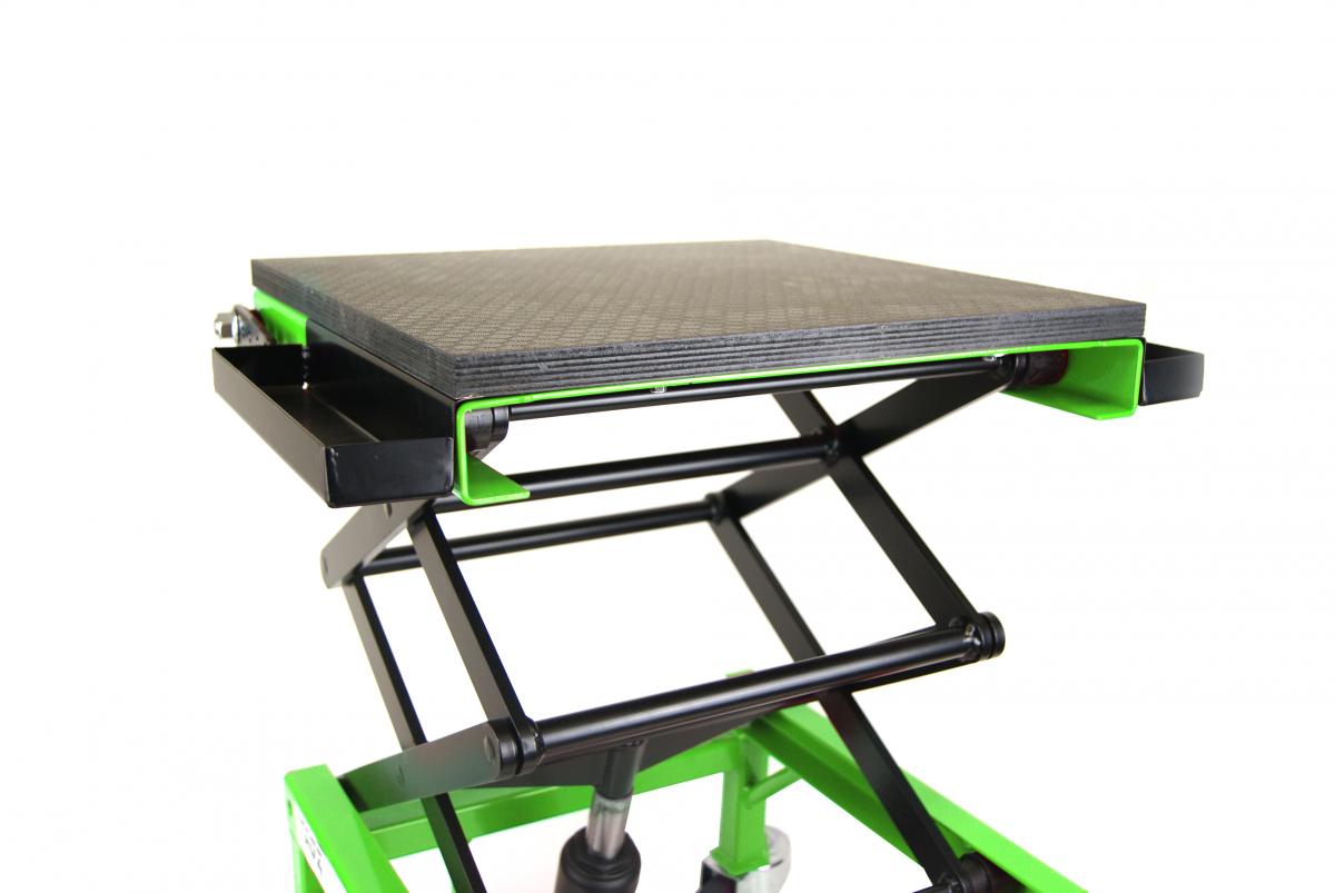 Heavy Duty 150kg Hydraulic Scissor Lift Stand With Wheels