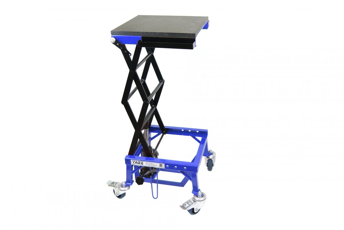 Heavy Duty 150kg Hydraulic Scissor Lift Stand With Wheels