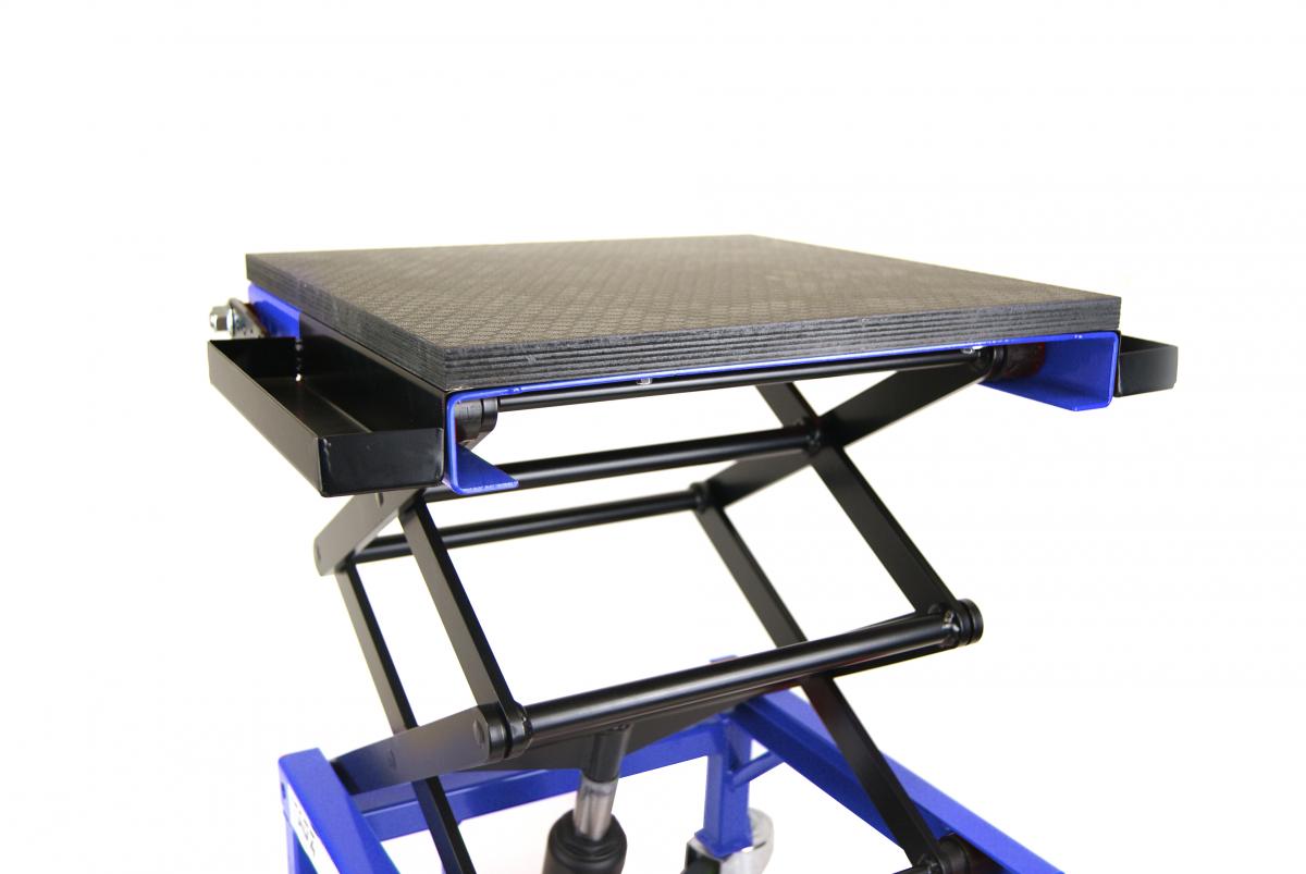Heavy Duty 150kg Hydraulic Scissor Lift Stand With Wheels
