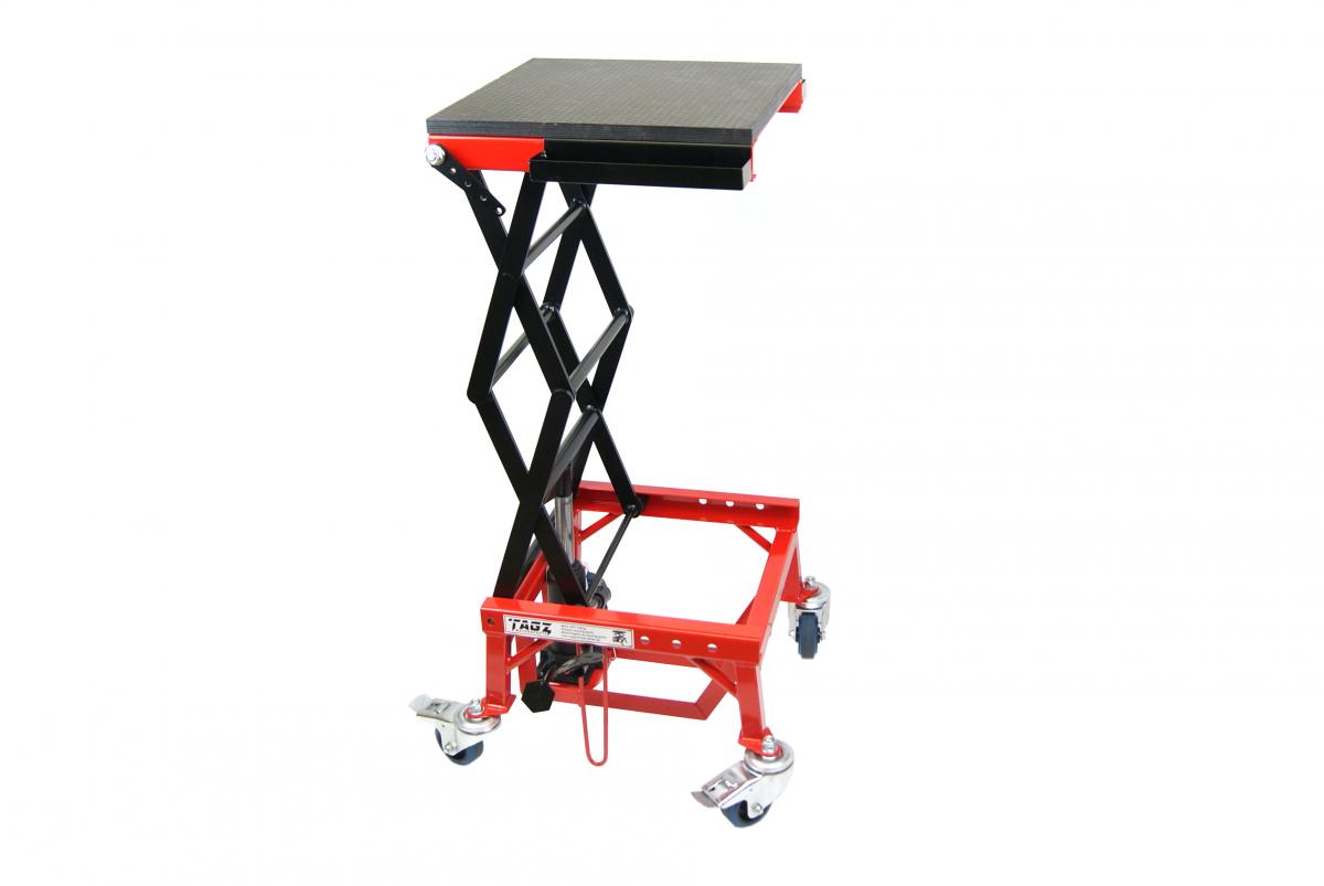 Heavy Duty 150kg Hydraulic Scissor Lift Stand With Wheels