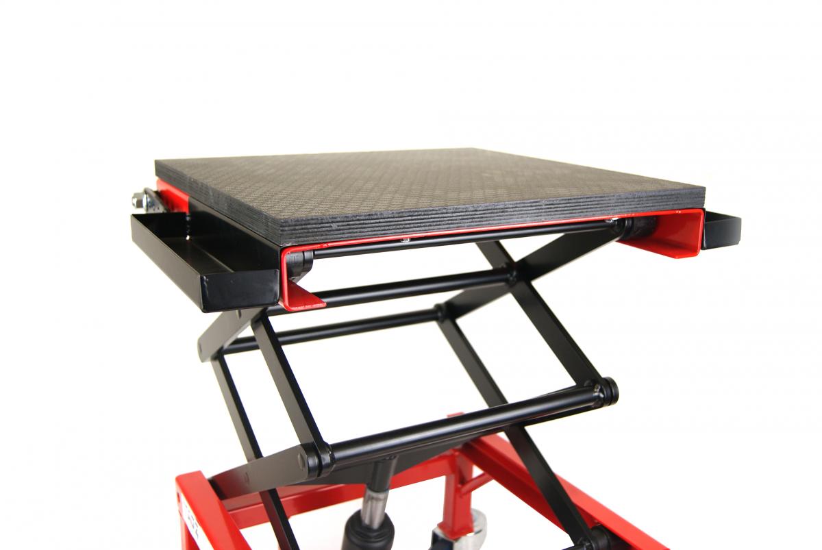 Heavy Duty 150kg Hydraulic Scissor Lift Stand With Wheels