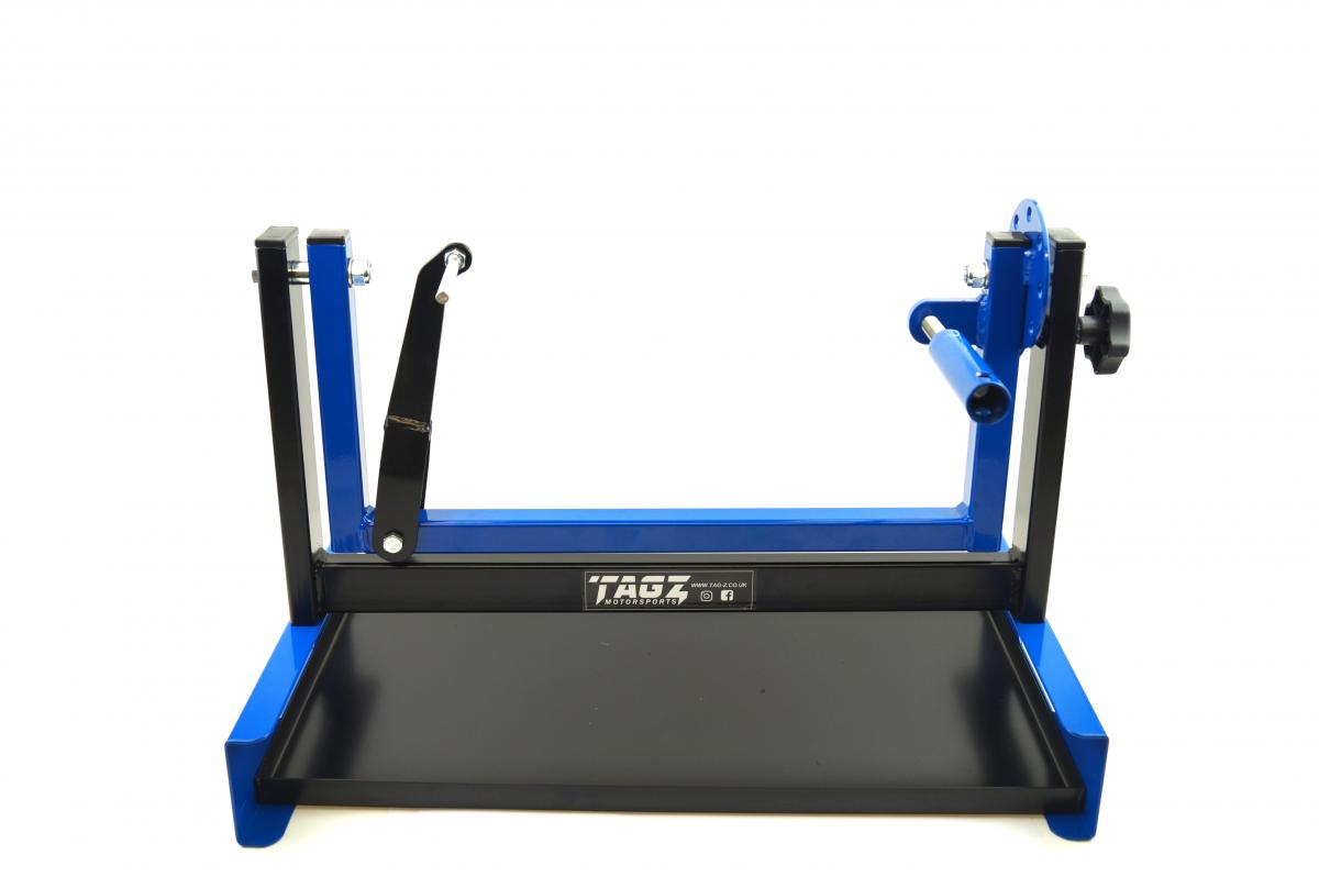 Adjustable Engine Rebuilding Stand Holder with Oil Pan - MK2