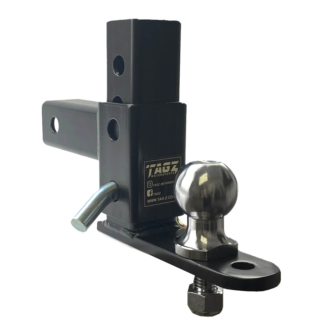 Adjustable ATV UTV Hitch Mount 6" Drop 50mm Ball