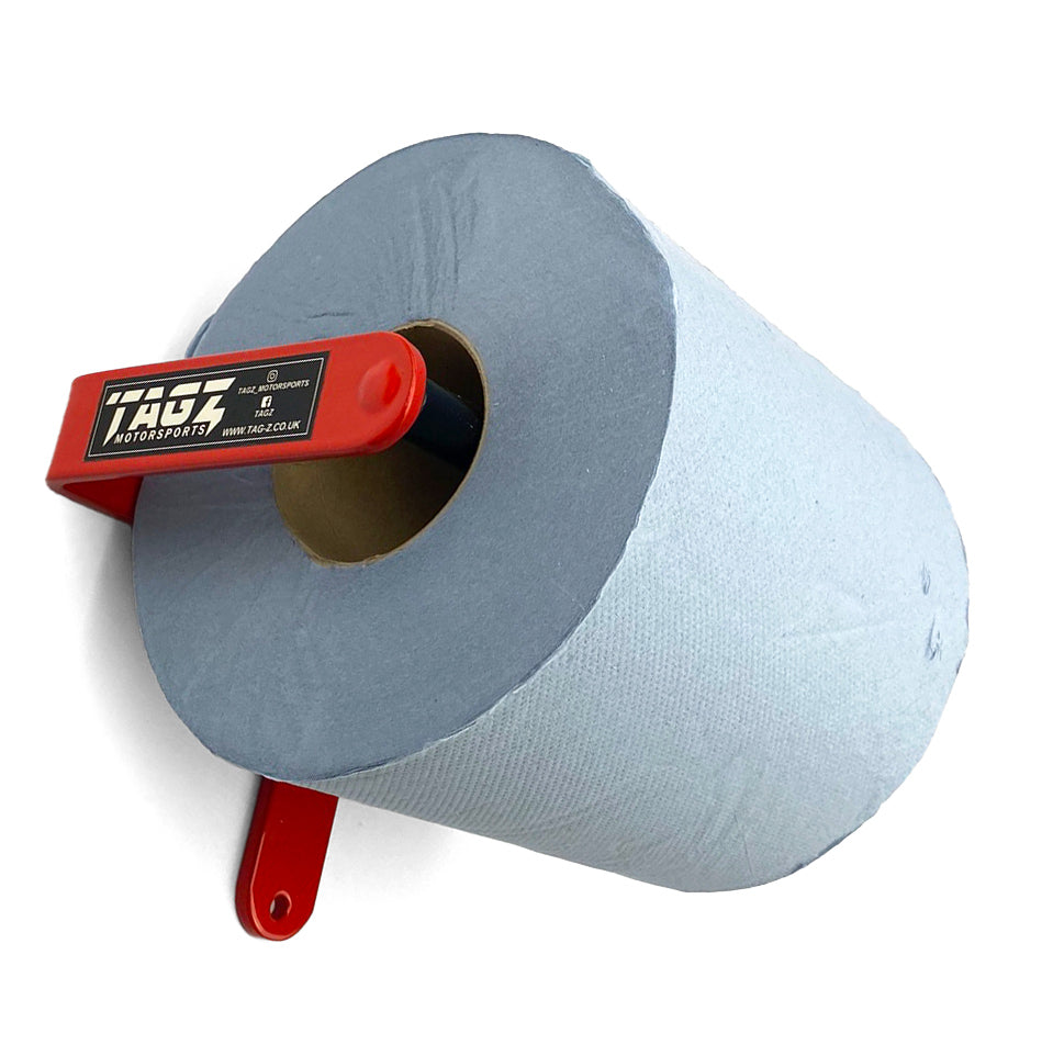 Heavy Duty Fixed Blue Roll Holder + 1 Roll